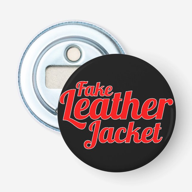Fake Leather Jacket - Bottle Opener (Front)