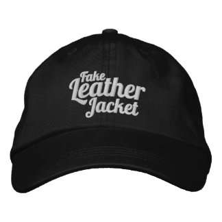 Fake Leather Jacket - Hat