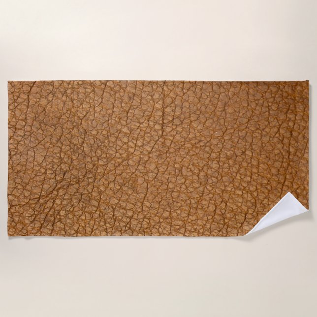 fake leather look beach towel (Front)