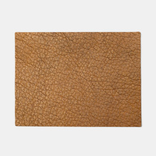 fake leather look doormat