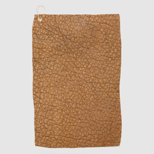 fake leather look golf towel (Front)