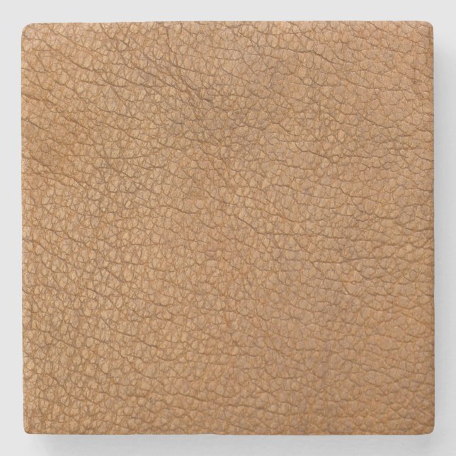 fake leather look stone coaster (Front)
