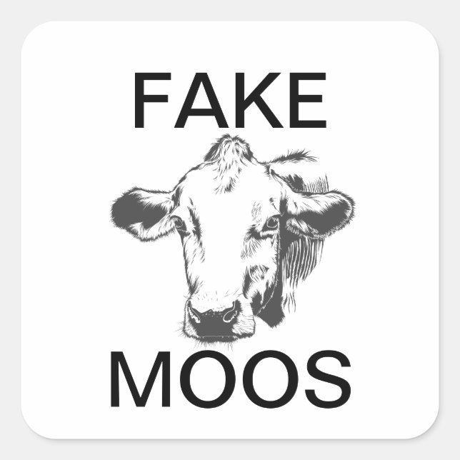 Fake Moos Square Sticker (Front)