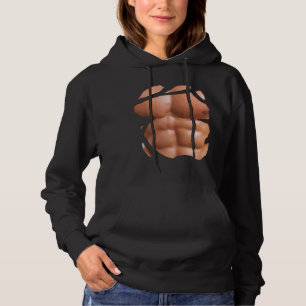 Fake Muscle Under Clothes Shirt Chest Six Pack Abs