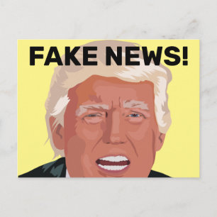 FAKE NEWS! DONALD TRUMP POSTCARDS