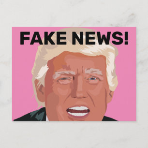 FAKE NEWS! DONALD TRUMP POSTCARDS