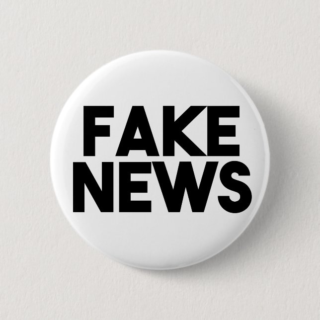 Fake News fashionable Post Truth 6 Cm Round Badge (Front)