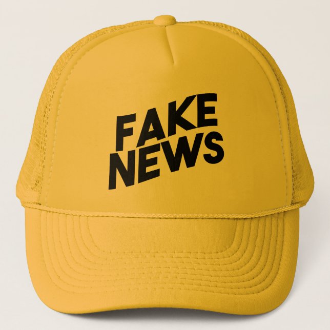Fake News fashionable Post Truth Trucker Hat (Front)