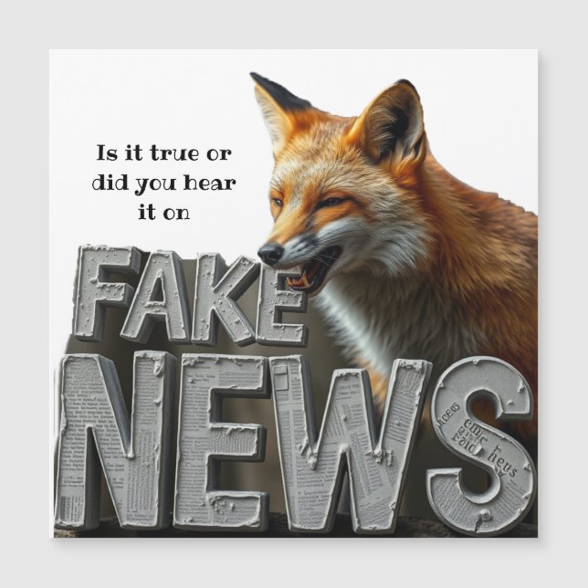 Fake News Fox Kamala Custom Funny Humour Media  (Front)