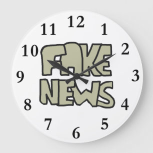Fake News Large Clock