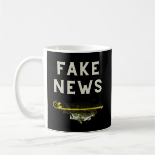Fake News Large Mouth Bass Fishing Coffee Mug