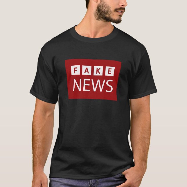 Fake News Logo Politically Incorrect T-Shirt (Front)