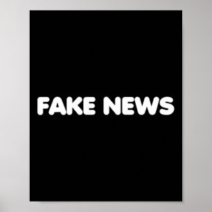 Fake News Media Politics Trump Supporter Republica Poster