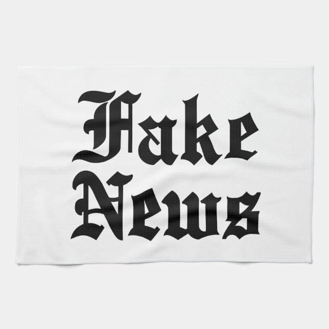 Fake News Tea Towel (Horizontal)