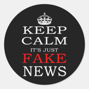 Fake News Trump Political Fnn Funny T Shirt Classic Round Sticker