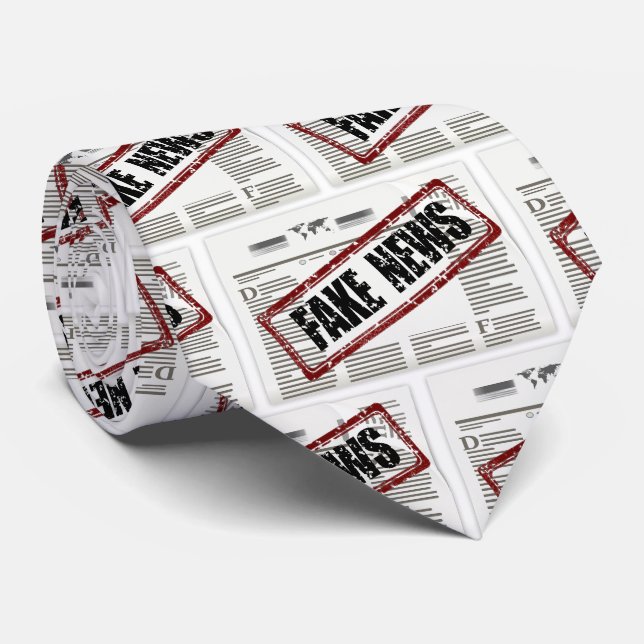 Fake News USA Politics Necktie (Rolled)