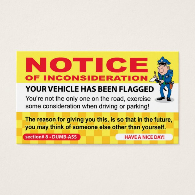 Fake Parking Ticket Prank (Front)