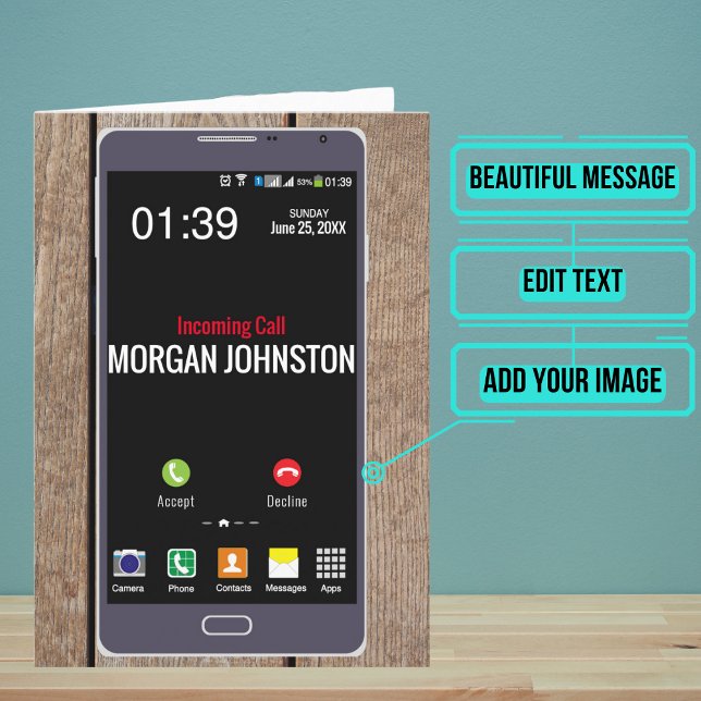 Fake Phone Call Birthday Card (So why did you send a card instead of an actual phone call? )