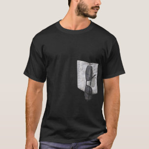 Fake Pocket With Sunglasses Outside T-Shirt