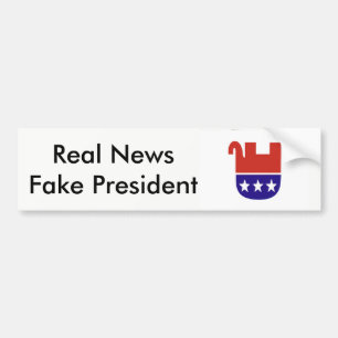 Fake President (Trump) Bumper Sticker