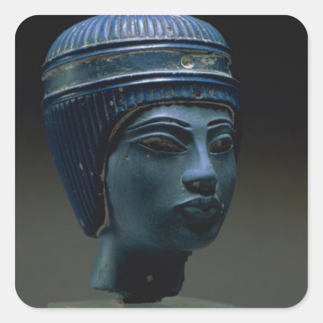 Fake royal head, originally thought to be Tutankha Square Sticker (Front)