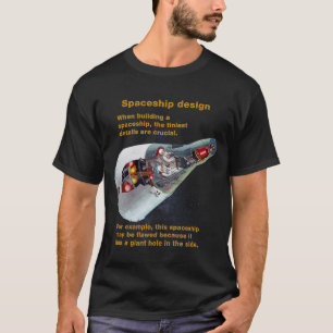 Fake Science T-Shirt - Spaceship design