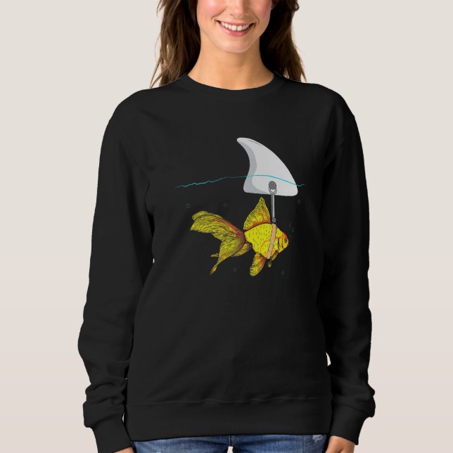Fake Shark Goldfish - Fish Sweatshirt (Front)