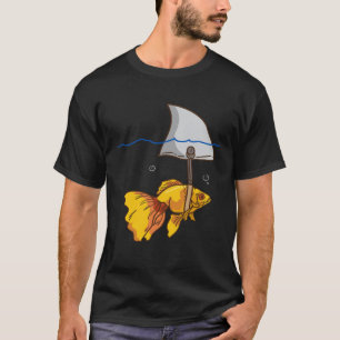 Fake Shark Goldfish Fish T-Shirt