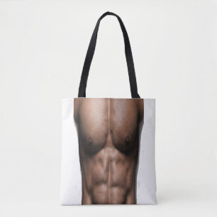 Fake Six Pack Abs Funny Gym Humour Tote Bag
