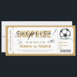 Fake Soccer Game Ticket Gift Voucher<br><div class="desc">Are you planning to give a surprise Soccer Match ticket as a gift but you feel bad for not having anything physical to pack?  
So this Fake Ticket Template is perfect for you. 
Text is editable,  and you can also change colours and position of the graphics to your liking.</div>