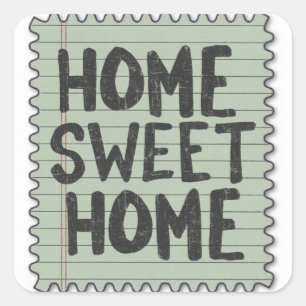 fake stamps square sticker