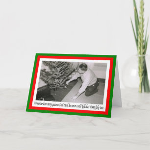 Fake Tree Murder Holiday Card