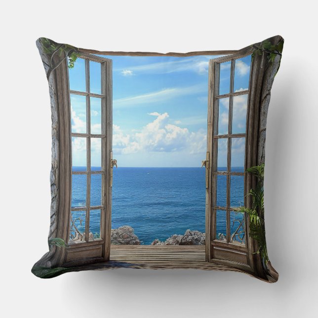 Fake window landscape cushion (Front)