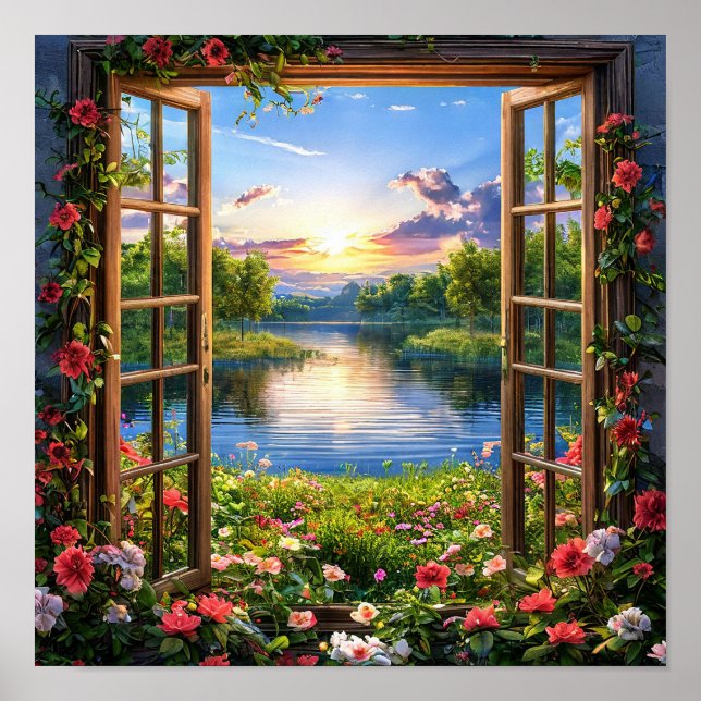 Fake window landscape poster (Front)