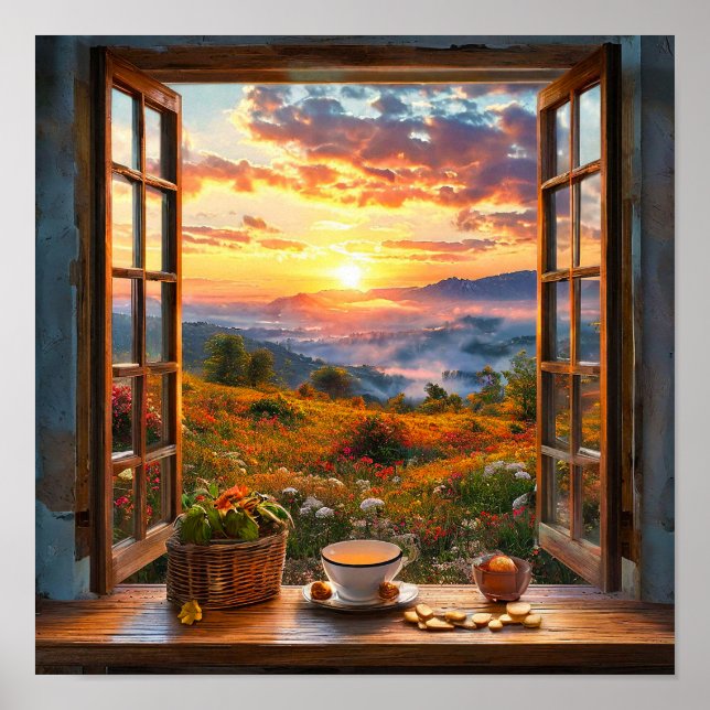 Fake window landscape poster (Front)
