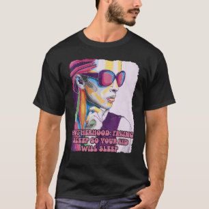 Faking Sleep so Kid Will Sleep Mum Pun Mother Joke T-Shirt