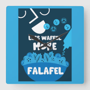 Falafel Street Food Square Wall Clock