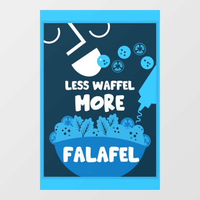 Falafel Street Food Window Cling (Sheet)