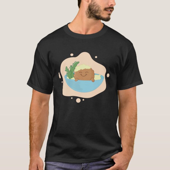 Falafel Swimming in Hummus Bowl Levantine Food T-Shirt (Front)