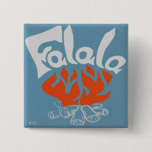 FaLaLa 15 Cm Square Badge