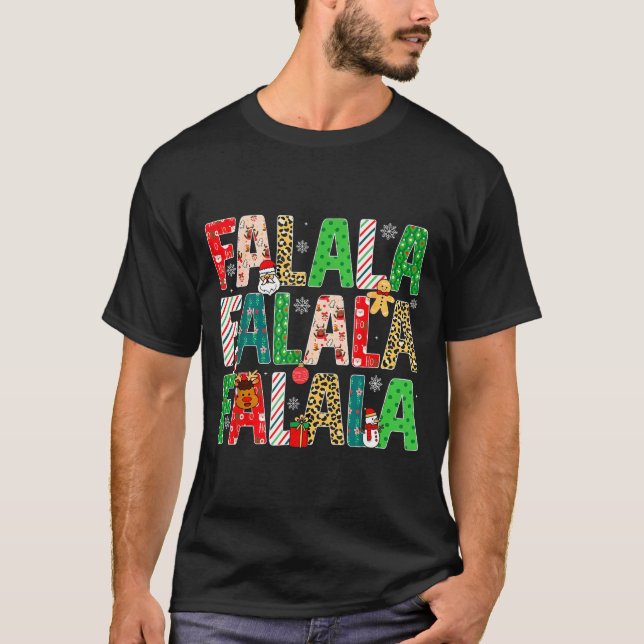Falala Christmas Merry And Bright Christmas Ginger T-Shirt (Front)