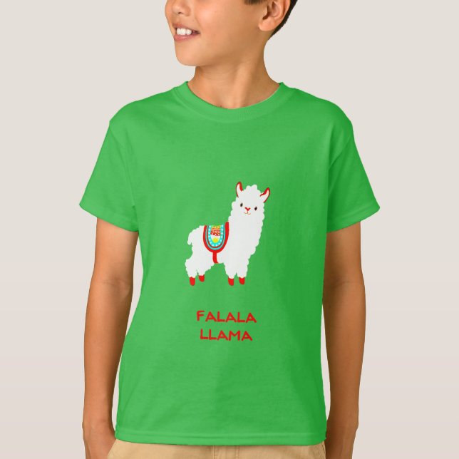 FaLaLa Llama Custom Colour T-Shirt (Front)