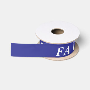 FALALA STYLISH MODERN MERRY CHRISTMAS DARK BLUE SATIN RIBBON