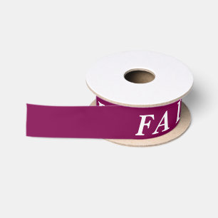 FALALA STYLISH MODERN MERRY CHRISTMAS WINE COLOUR SATIN RIBBON