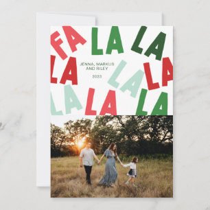 FaLaLaLa Christmas Holiday Card