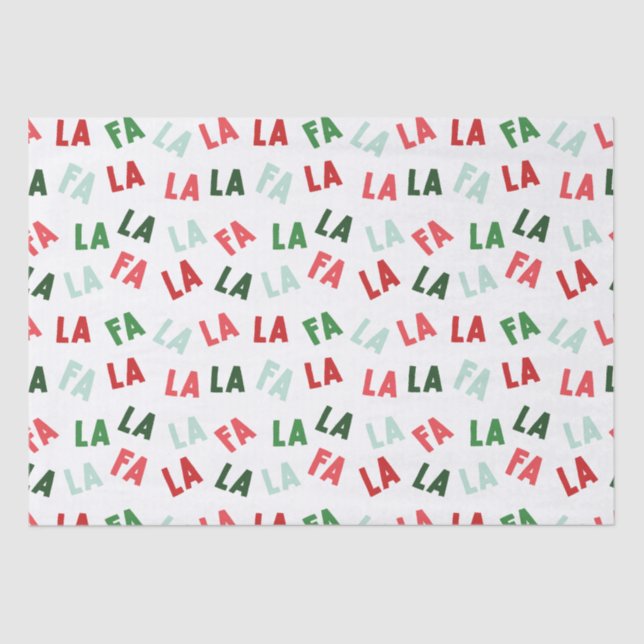FaLaLaLa Christmas Tissue Paper (Front)