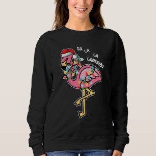 Falalala Mingo Christmas Flamingo Cute Ligths X Ma Sweatshirt