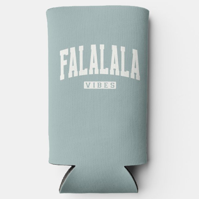 FALALALA VIBES Holiday Seltzer Can Cooler (Front)