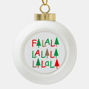 FaLaLaLaLa... Christmas Snowflake Framed Ornament