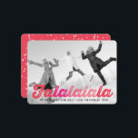 Falalalala Pink Ombre Script Fun Christmas Photo Holiday Card<br><div class="desc">Designed by fat*fa*tin. Easy to customise with your own text,  photo or image. For custom requests,  please contact fat*fa*tin directly. Custom charges apply.

www.zazzle.com/fat_fa_tin
www.zazzle.com/color_therapy
www.zazzle.com/fatfatin_blue_knot
www.zazzle.com/fatfatin_red_knot
www.zazzle.com/fatfatin_mini_me
www.zazzle.com/fatfatin_box
www.zazzle.com/fatfatin_design
www.zazzle.com/fatfatin_ink</div>